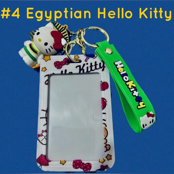 Hello Kitty ⭐️ Egyptian #4 Use as Luggage Tag, Key Chain, Bag Charm New - Picture 1 of 5